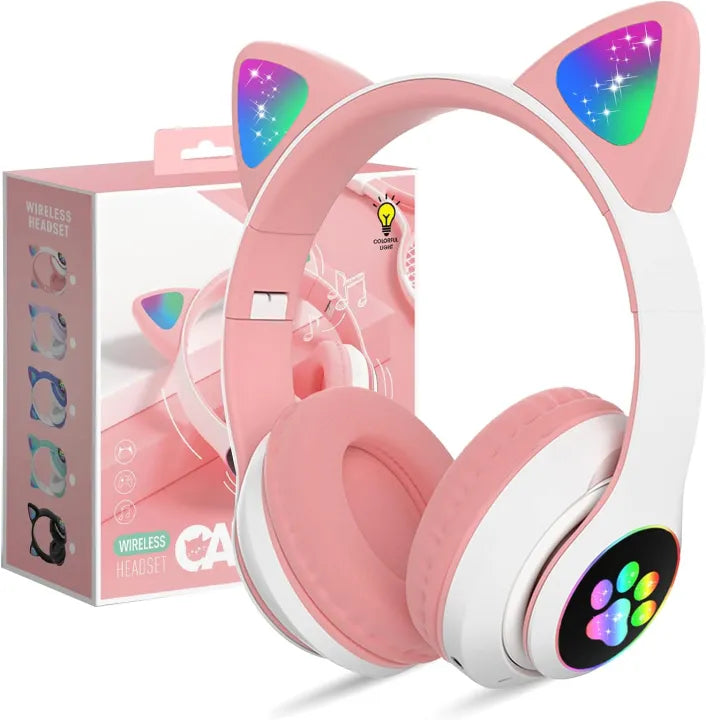 STN28 LED Cat Ear Kids Headphones