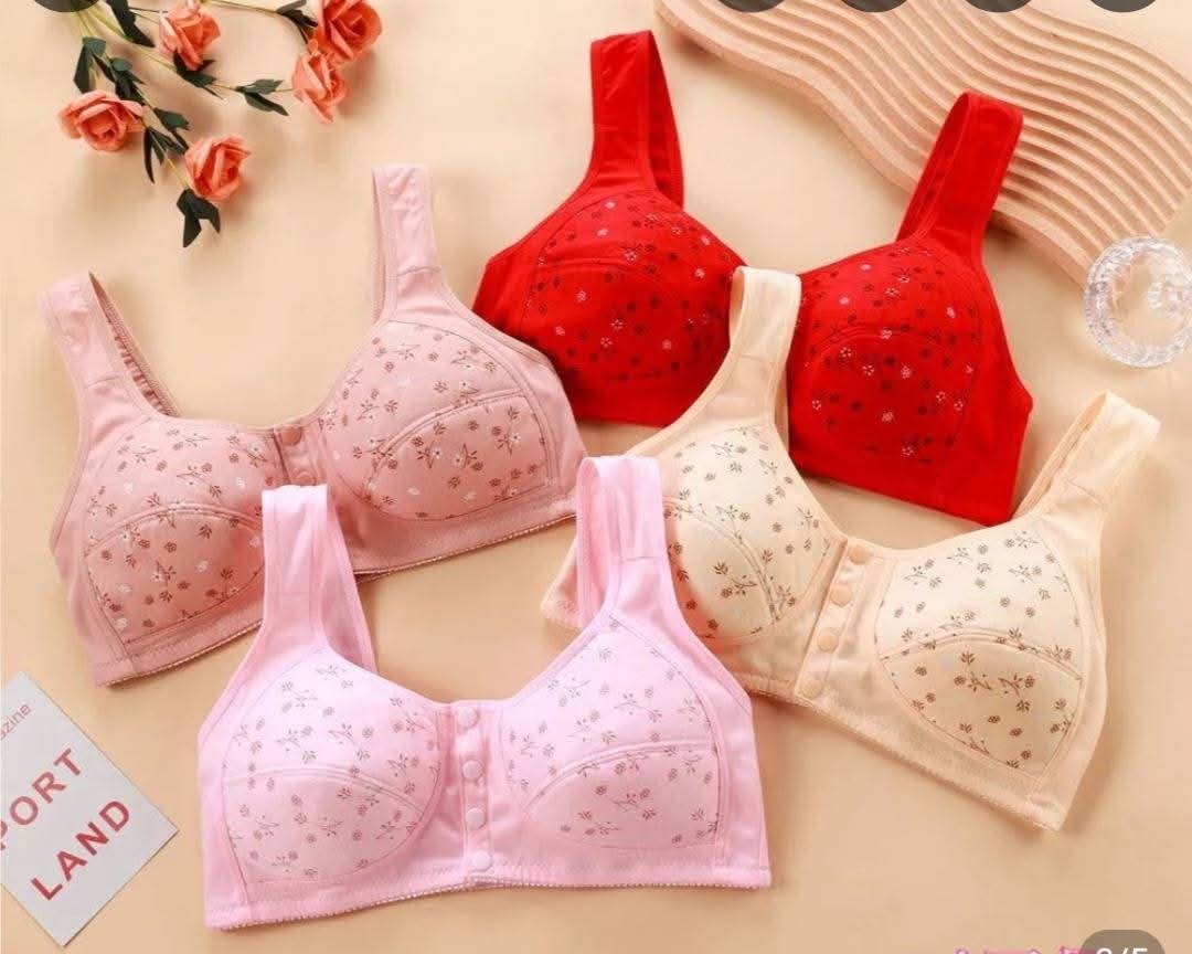 Wire-Free Cotton Nursing Bra